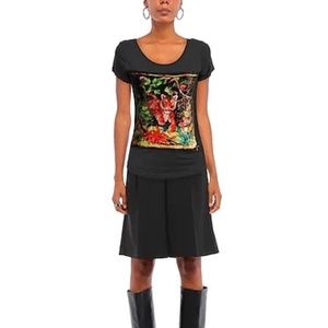 Bastille Rive Droite silk tiger applique shirt 🐯